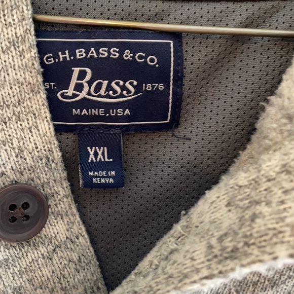 G.H. Bass & Co. XXL soft hoodie with elbow patches - Picture 4 of 5